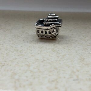 Pandora Silver Cruise Ship Charm
